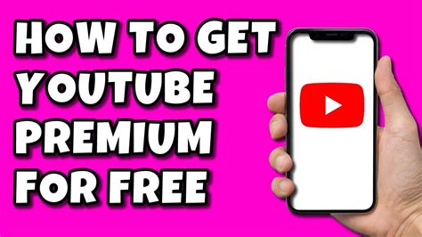 How To Get Youtube Premium For Free YouTube