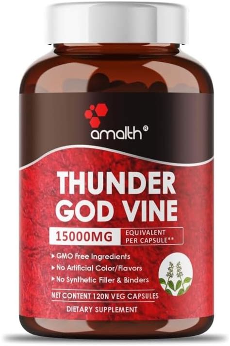 Amalth Thunder God Vine Root Extract 15 1 Supplement Tripterygium Wilfordii