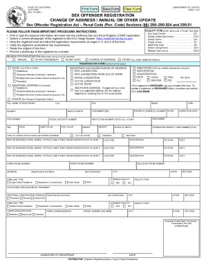 Fillable Online Sex Offender Registration A Review Of State Laws