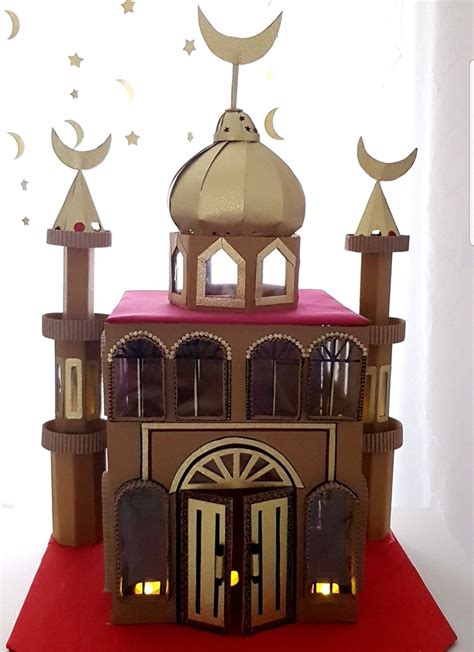 Ramadan Crafts Mosque In 2021 Ramadan Decorations Led Tea Lights