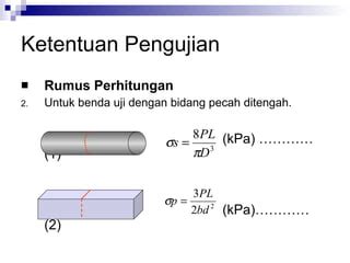 Metode Pengujian Kuat Lentur Beton PPT