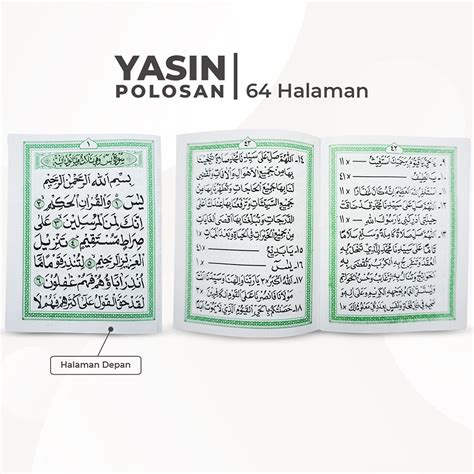 Jual Buku Yasin Tahlil 64 Halaman Polosan Tanpa Cover