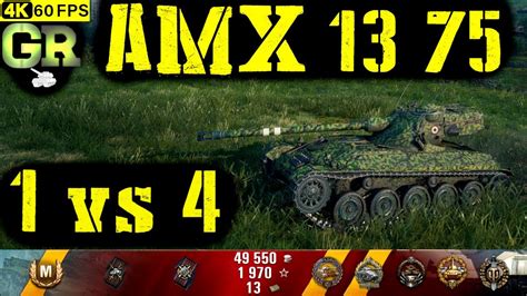 World Of Tanks Amx 13 75 Replay 8 Kills 3k Dmg Patch 1 4 1 Youtube