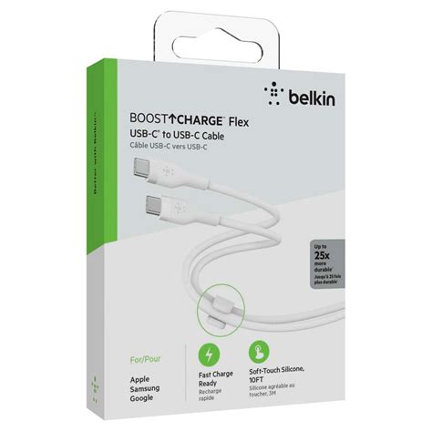 Belkin Boost Charge Flex USB C to USB C Cable кабел за бързо