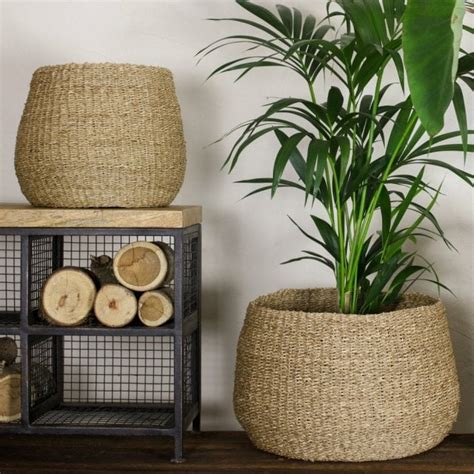 Seagrass Indoor Plant Pots Planters