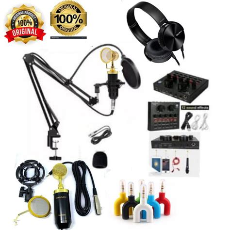 Jual PAKET Microphone Condenser BM 8000 Mixel V8S Shopee Indonesia