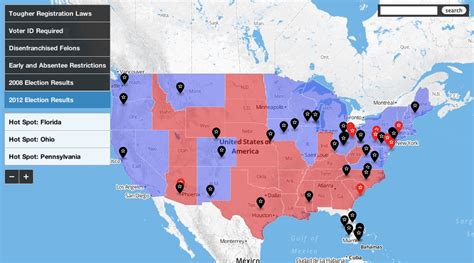 Mother Jones Voter Suppression Map Features Source An Opennews