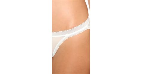 Calvin Klein Icon String Bikini Panties In White Lyst