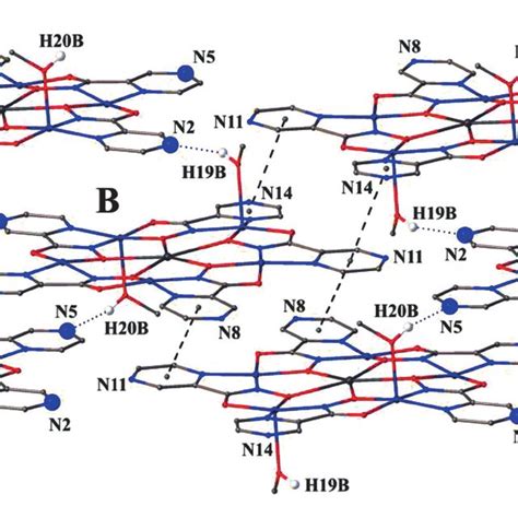 A Fragment Of Crystal Packing Of 1 Illustrating The Shortest HN