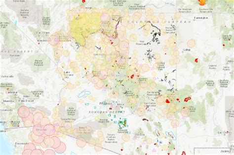 Arizona Mountain Map With Names