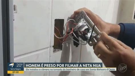 Homem Detido Ap S Instalar C Mera Para Filmar Crian A De Anos No