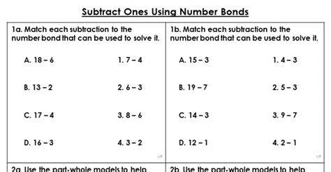 Number Bonds To 10 Subtraction Worksheet