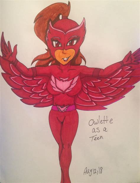 Owlette Pj Masks As A Teenager Colored By Matakiethehedgewolf On