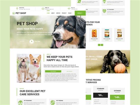 20 Pet Shop Website Templates Free