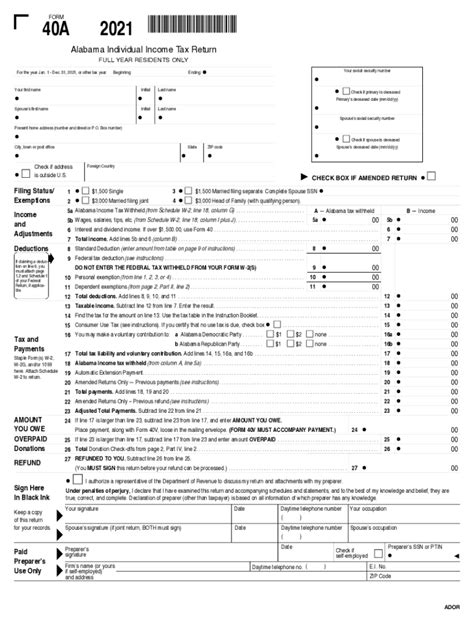 Al 40a 2021 2022 Fill And Sign Printable Template Online Us Legal Forms