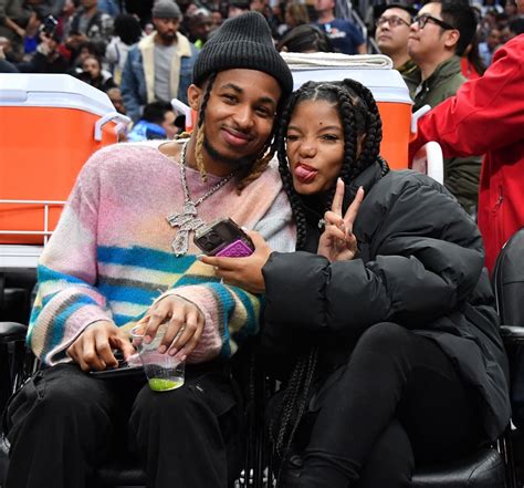 Halle Bailey At Los Angeles Clippers Vs Golden State Warriors Game In