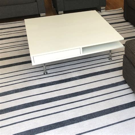 IKEA Square Coffee Table With Storage AptDeco