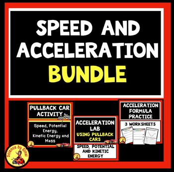 Speed And Acceleration Lab Bundle Using Pullback Cars Potential Energy