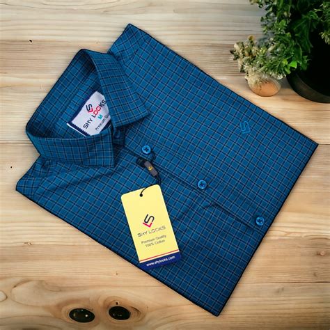 Cotton full Sleeve Check Shirt For Men - Multicolor - OP557