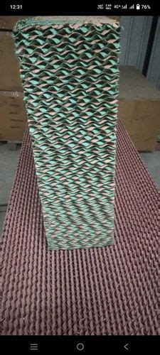 Green Brown And Brown Material Cellulose Evaporative Cooling Pad In