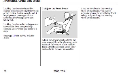 2008 Acura TSX owner's manual - Zofti