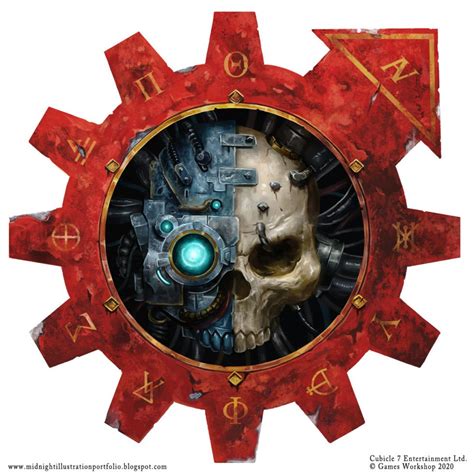 Adeptus Mechanicus Symbol - Art by Sam Manley - 40K Gallery