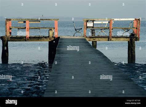 bench   bridge stock photo alamy