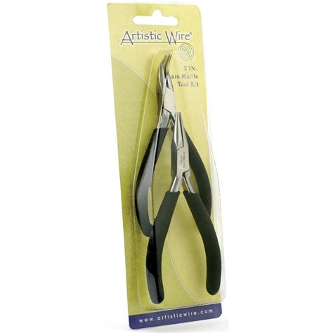 Chain Nose And Bent Chain Nose Pliers Set Pkg Hsn