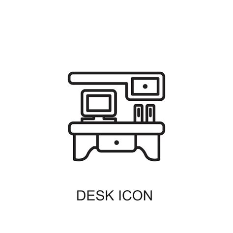 Premium Vector Desk Vector Icon Icon