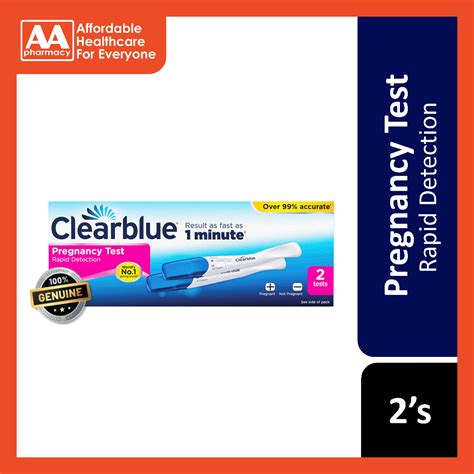 Clearblue Rapid Detection Pregnancy Test 2 S Aa Pharmacy