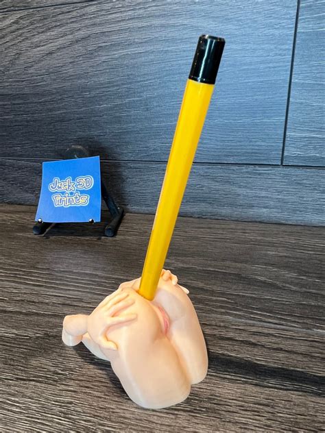 Rude Adult Anal Pen Holder Hand Finished Sexy Woman Etsy Uk