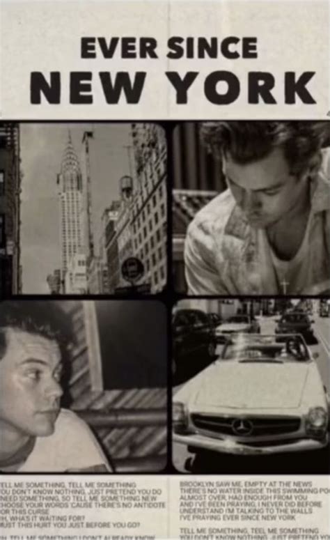 harry styles ever since new york poster | New york poster, Scrapbook ...