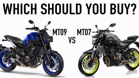 Yamaha MT07 Vs MT09 In Depth Review Comparison FZ09 Vs FZ07 YouTube