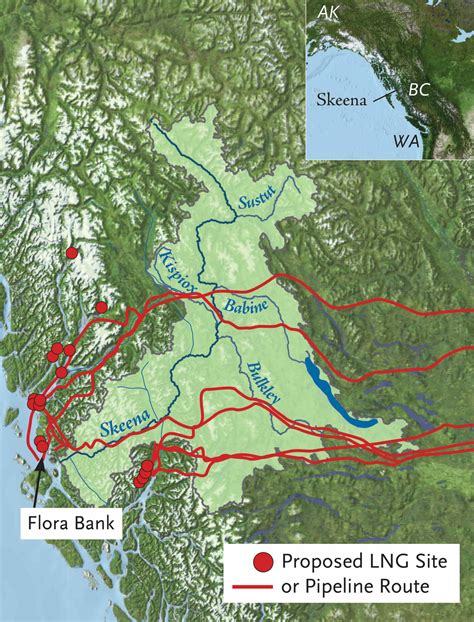 Skeena Lng Map Large Wild Salmon Center