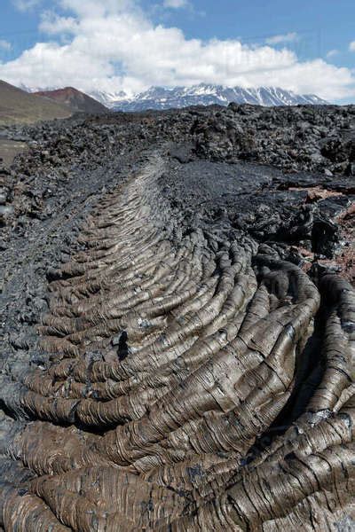 Volcanic Landscape Of Kamchatka View Of Lava Field Volcanic Eruption