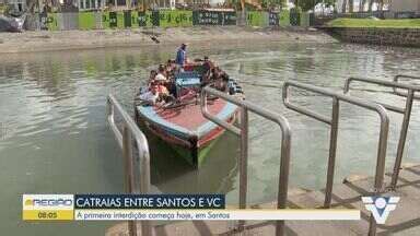 Bom Dia Região Obras alteram embarque de travessia entre Santos e