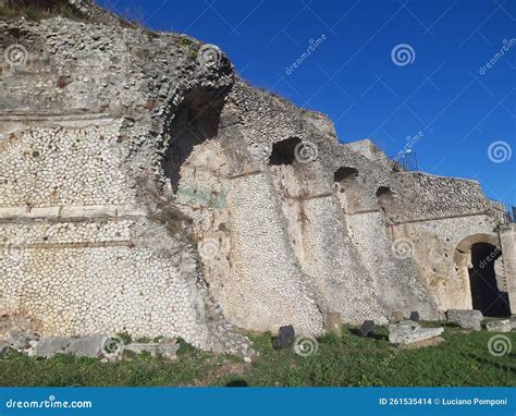 Archaelogical Site in Palestrina Italy Stock Photo - Image of castle ...