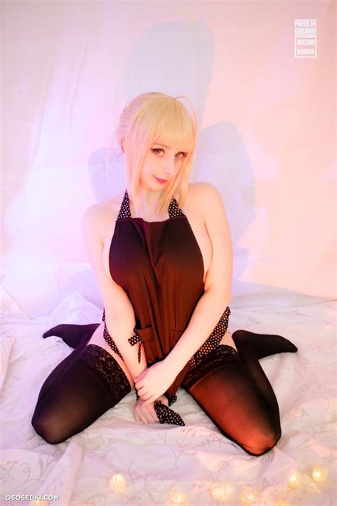 Mikomi Hokina Saber Apron Cosplay Set Fate Naked Cosplay Asian