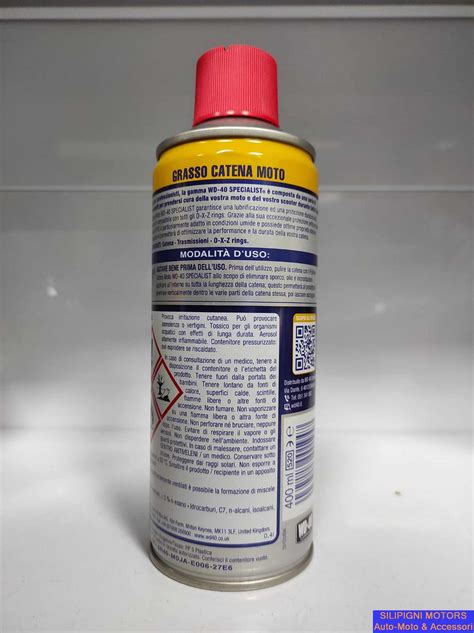 Silipigni Motors WD 40 SPECIALIST MOTO Grasso Catena Spray 400ml