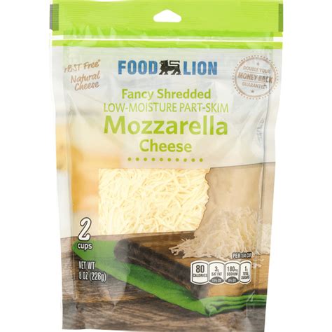 Food Lion Shredded Cheese Fancy Mozzarella Low Moisture Part Skim 8 Oz Delivery Or Pickup