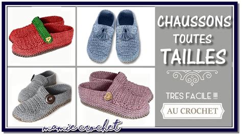 Comment Faire Des Pantoufles Chaussons Mixtes Toutes Tailles Au Crochet