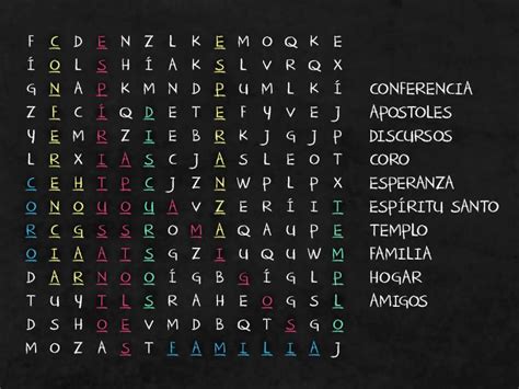 Sopa De Letras Para La Conferencia Hlj Wordsearch