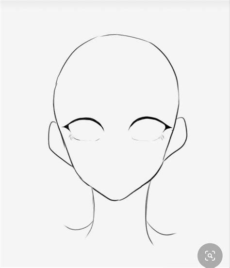 How To Draw The Head And Face Anime Style Guideline Front View Tutorial