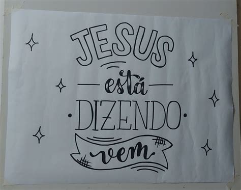 Cartaz Para Evangelização Lettering Hand Lettering Jesus Saves