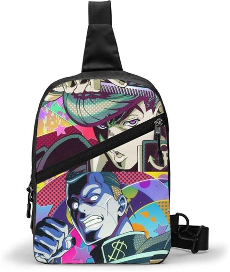 Anime Jojo S Bizarre Avventura Crossbody Bag Uomini Donne Unisex Per Palestra Allenamenti Viaggi