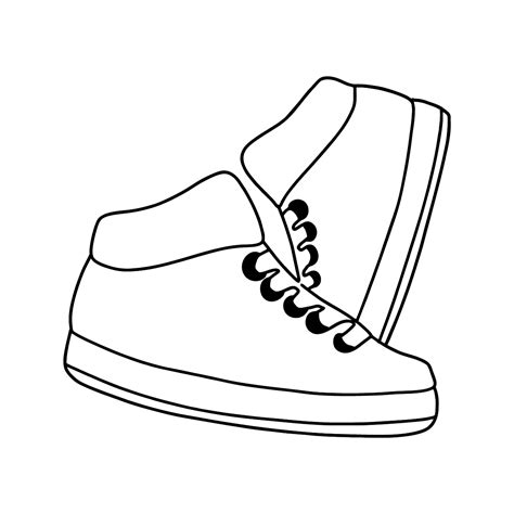 Beautiful Sneakers coloring page ♥ Online or Printable for Free!