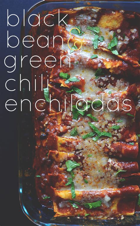 Black Bean Green Chili Enchiladas Minimalist Baker Recipes