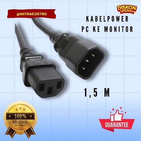 Jual Kabel Power Cpu Ke Monitor Kabel Power C C Meter