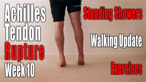 Achilles Tendon Rupture Non Surgical Recovery Week Walking