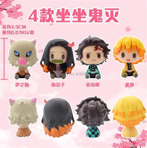 Figuras de acción de Kimetsu no Yaiba piezas Demon Slayer Nezuko